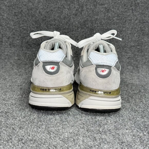 New Balance 990 V4 Shoes Men\'s 10 Grey Suede Athletic Retro Walking USA Sneakers main image 9